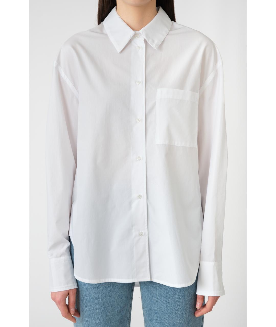 LOULOU STUDIO Белая хлопковая рубашка, фото 4