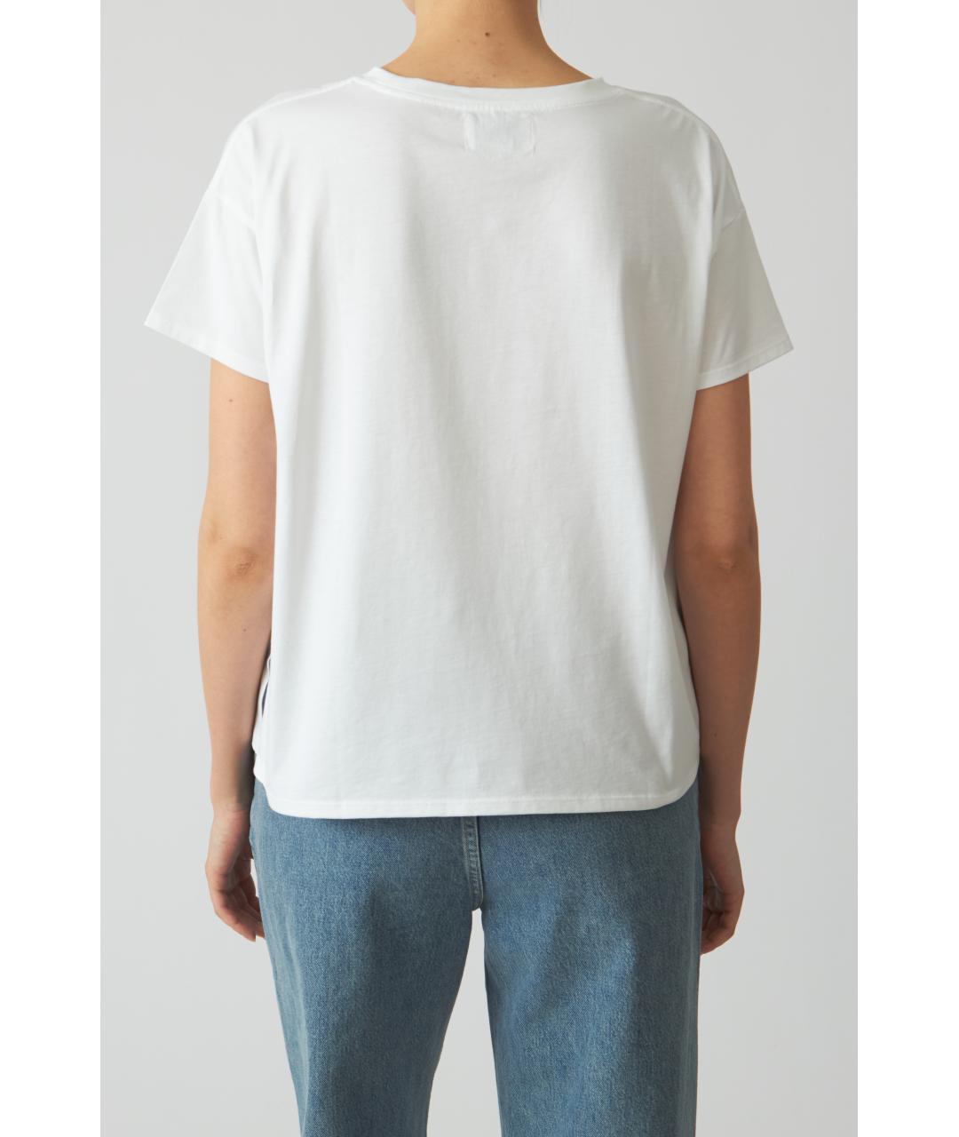 LOULOU STUDIO Белая хлопковая футболка, фото 2