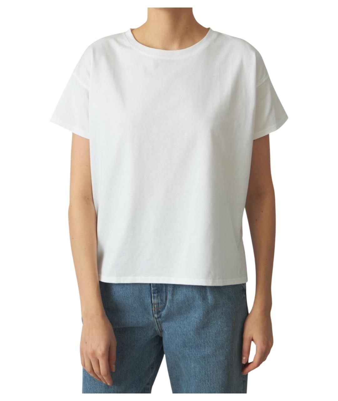 LOULOU STUDIO Белая хлопковая футболка, фото 1