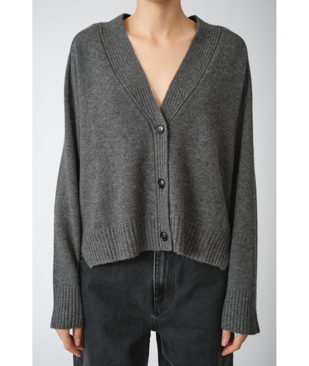 LOULOU STUDIO Серый кашемировый кардиган, фото 3