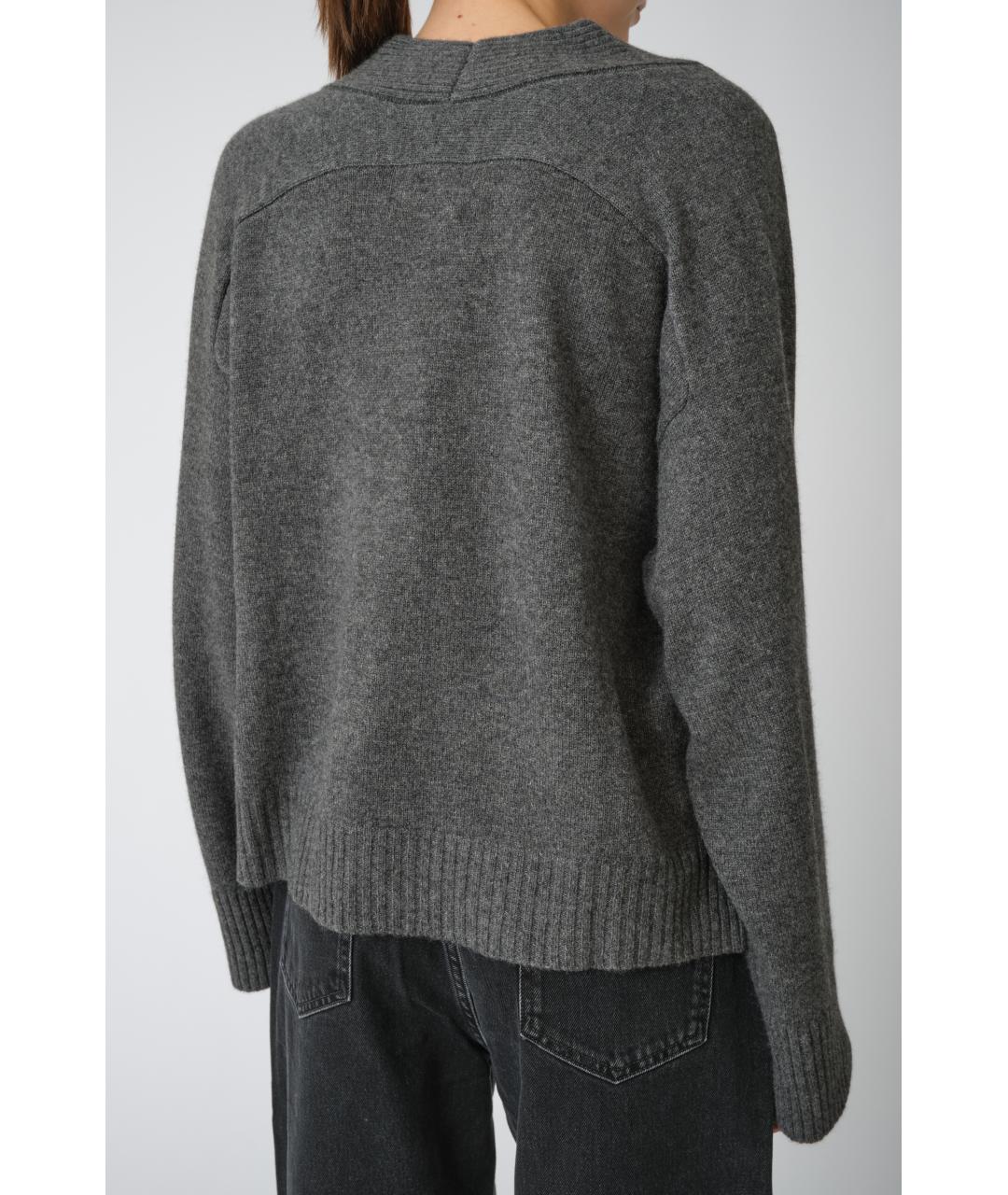 LOULOU STUDIO Серый кашемировый кардиган, фото 6