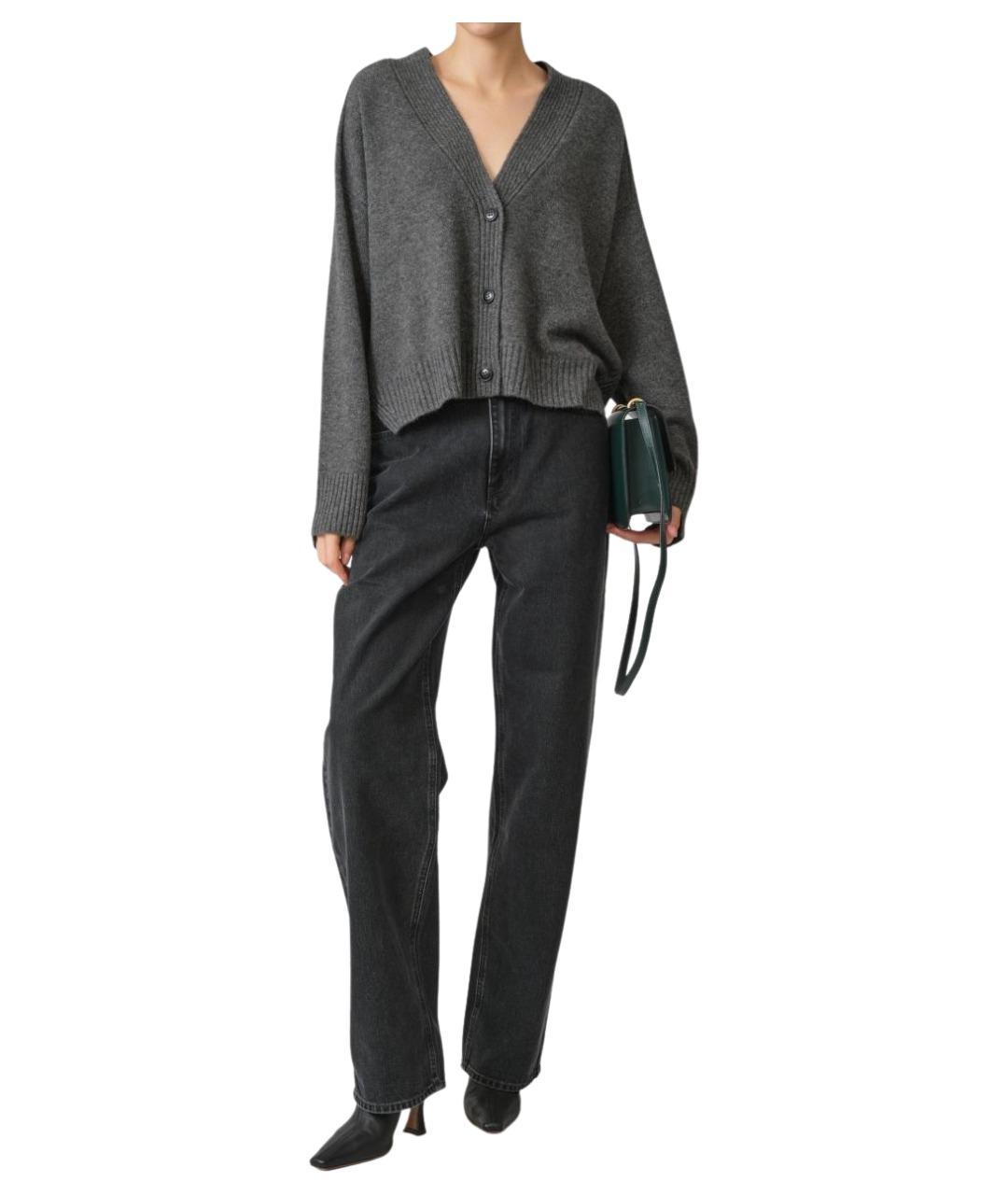 LOULOU STUDIO Серый кашемировый кардиган, фото 1