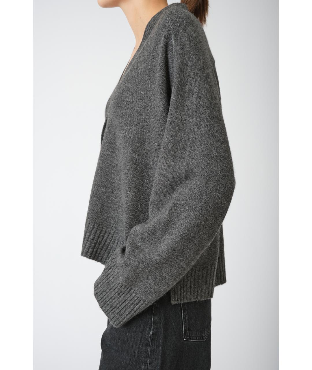 LOULOU STUDIO Серый кашемировый кардиган, фото 5