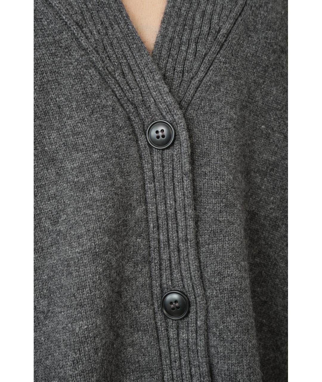 LOULOU STUDIO Серый кашемировый кардиган, фото 4