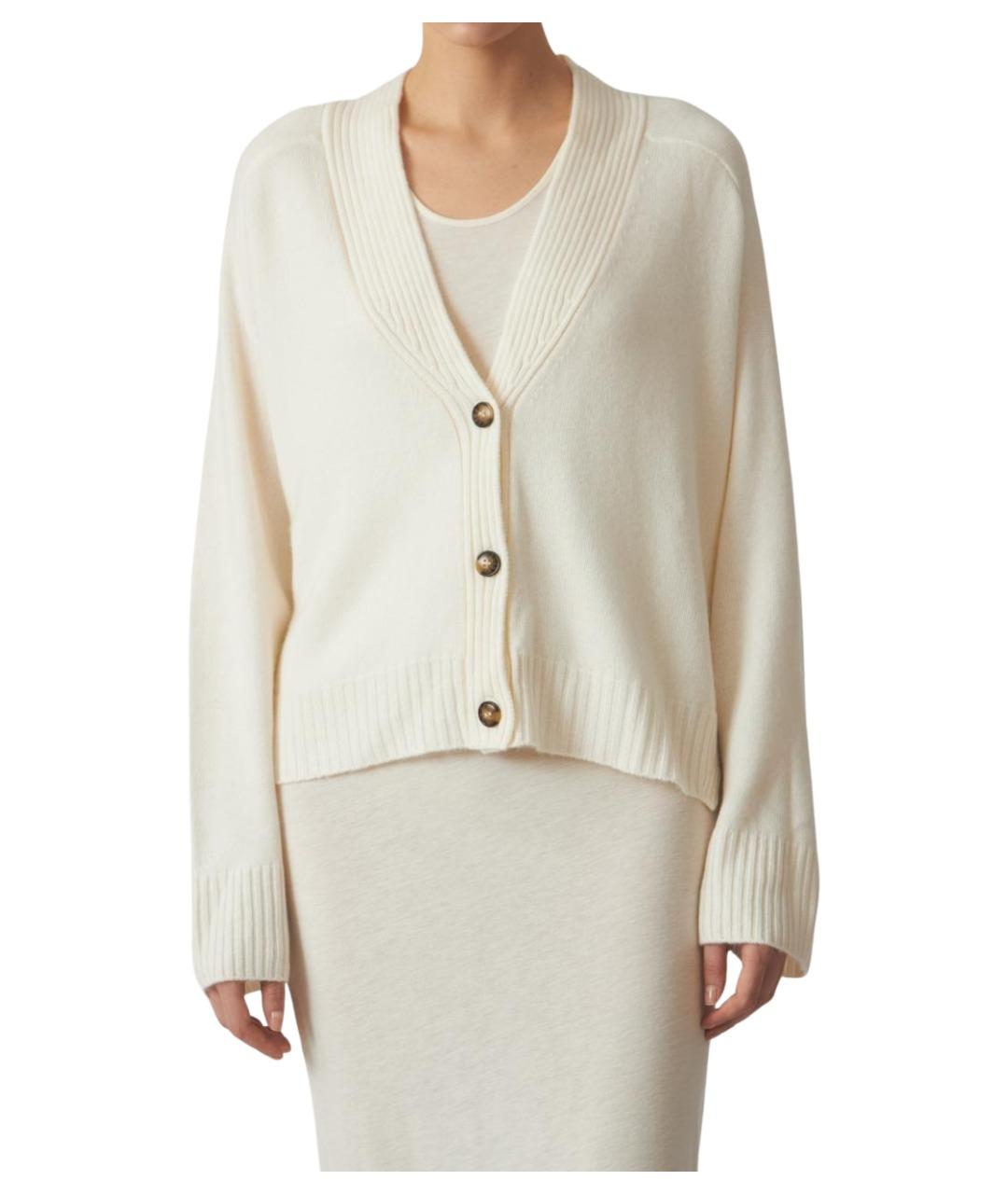 LOULOU STUDIO Бежевый кашемировый кардиган, фото 1