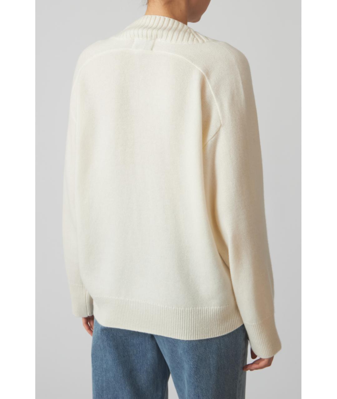 LOULOU STUDIO Бежевый кашемировый джемпер / свитер, фото 2