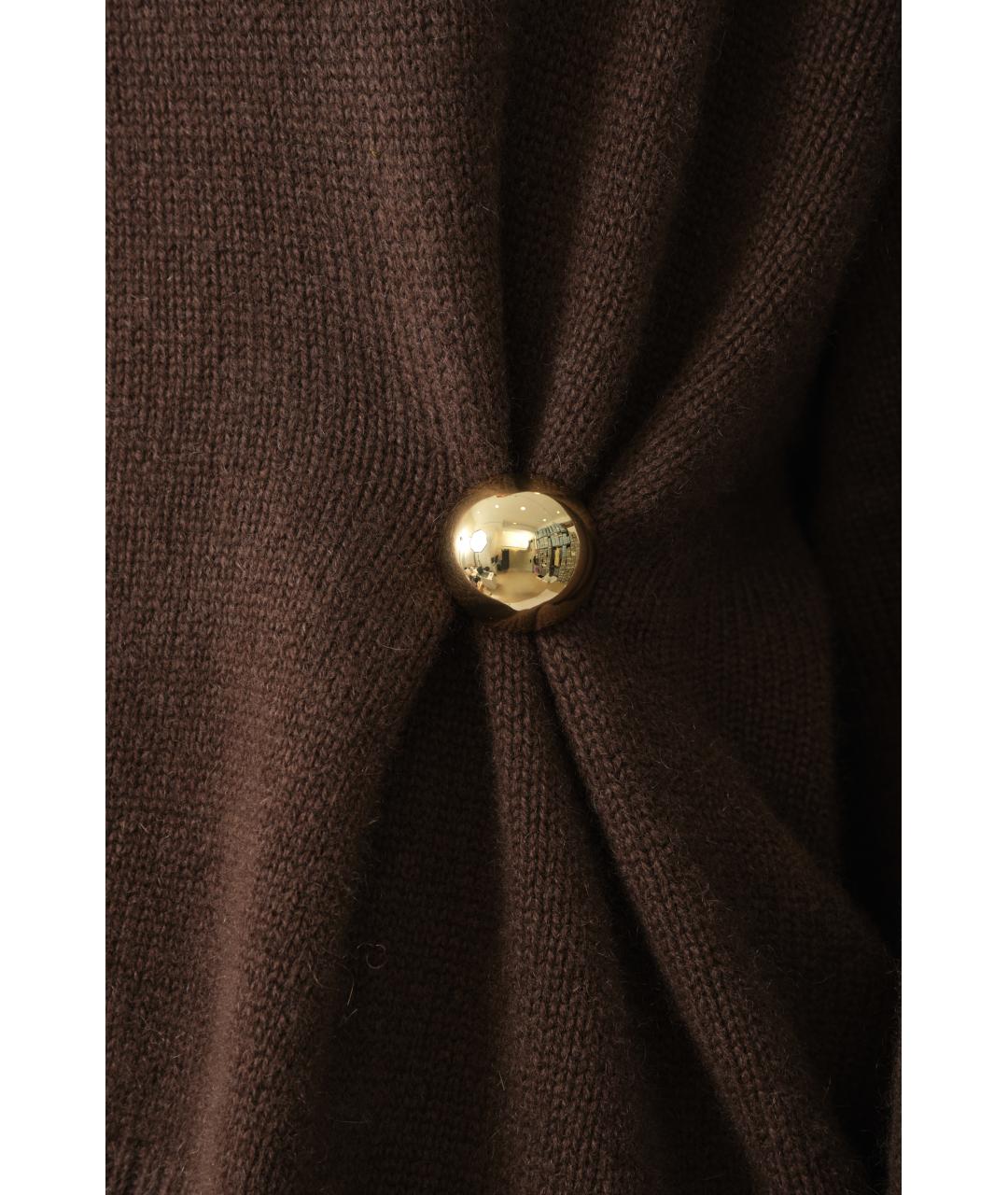 LOULOU STUDIO Коричневый кашемировый джемпер / свитер, фото 4