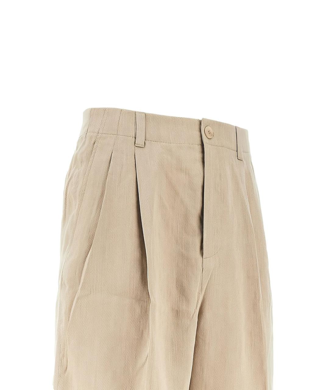 JACQUEMUS Бежевые хлопковые шорты, фото 2