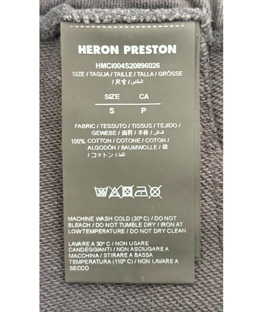 HERON PRESTON Черные хлопковые шорты, фото 4