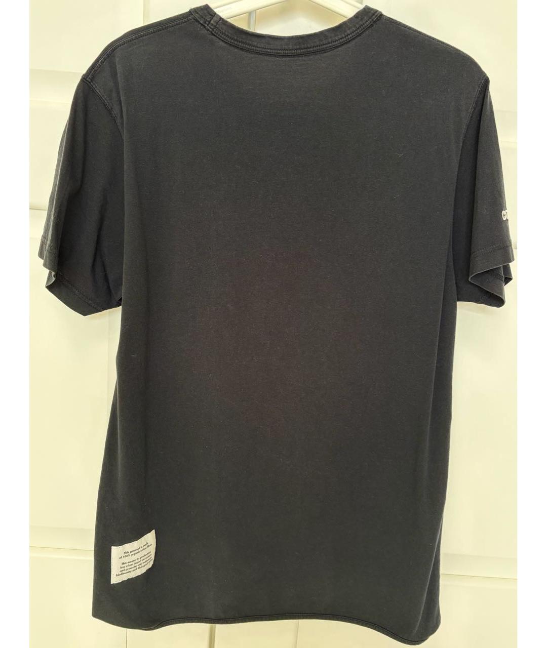 HERON PRESTON Черная хлопковая футболка, фото 2