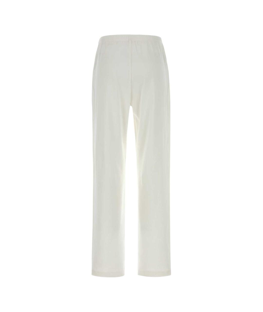 THE ROW Белые хлопковые прямые брюки, фото 2