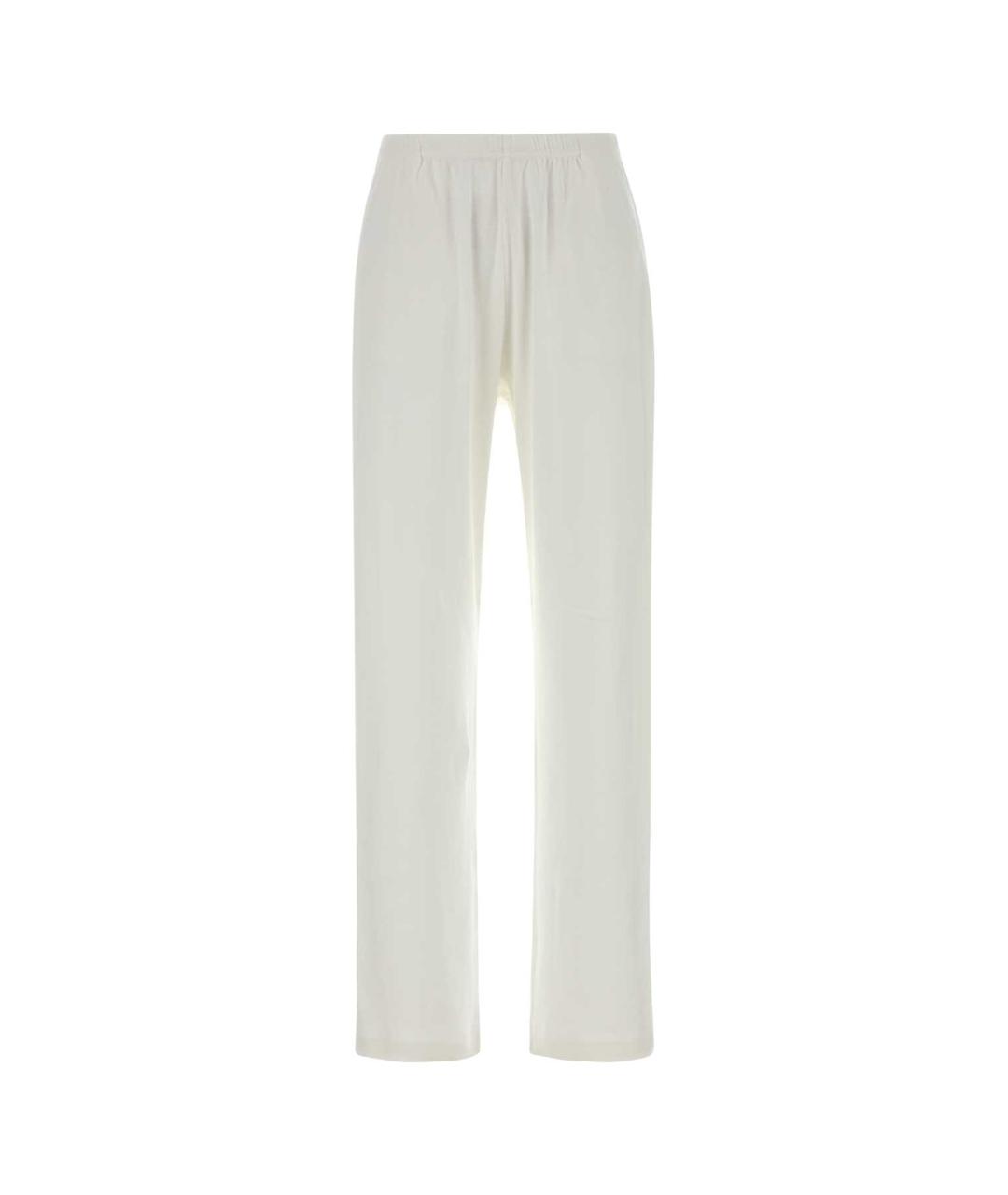 THE ROW Белые хлопковые прямые брюки, фото 1