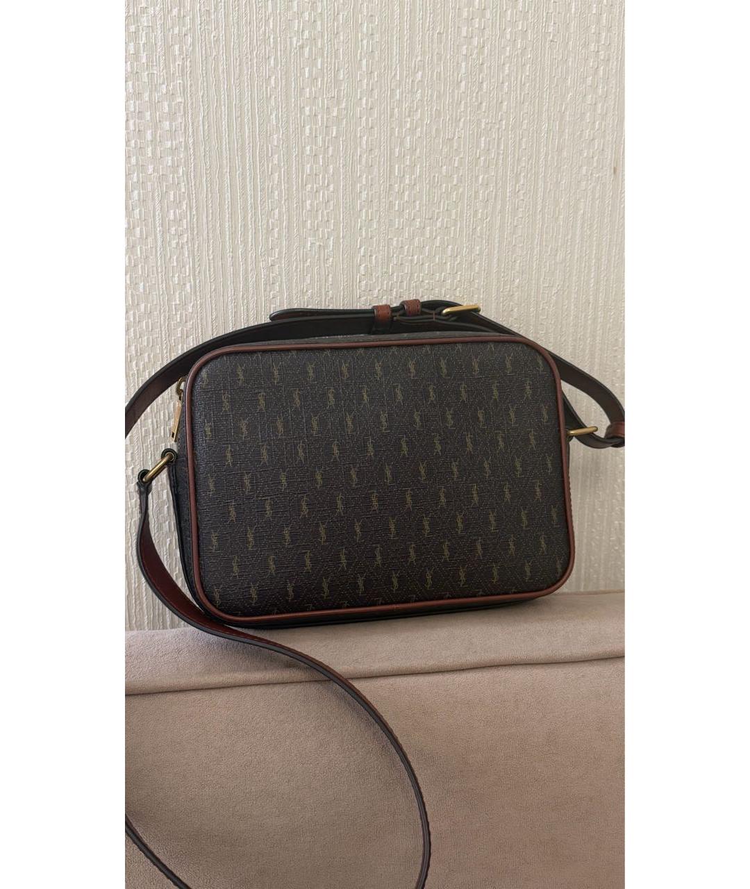 SAINT LAURENT Коричневая сумка через плечо, фото 3