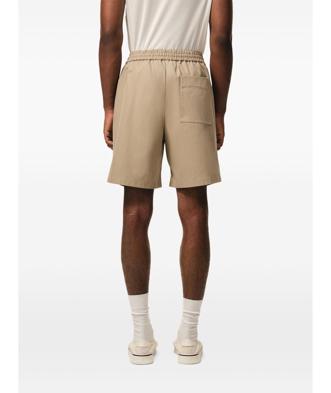 Ami Paris Бежевые полиэстеровые шорты, фото 5