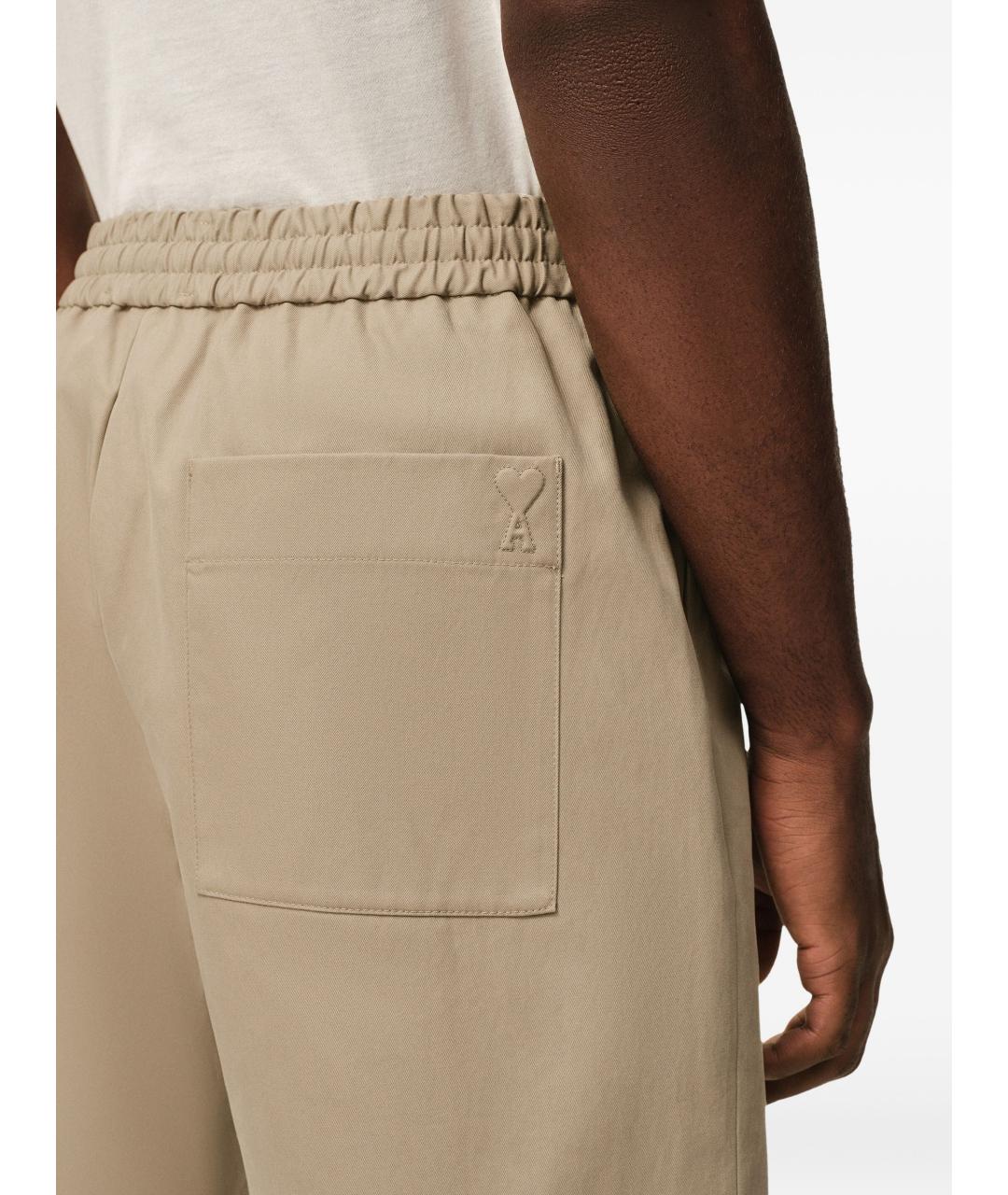 Ami Paris Бежевые полиэстеровые шорты, фото 4