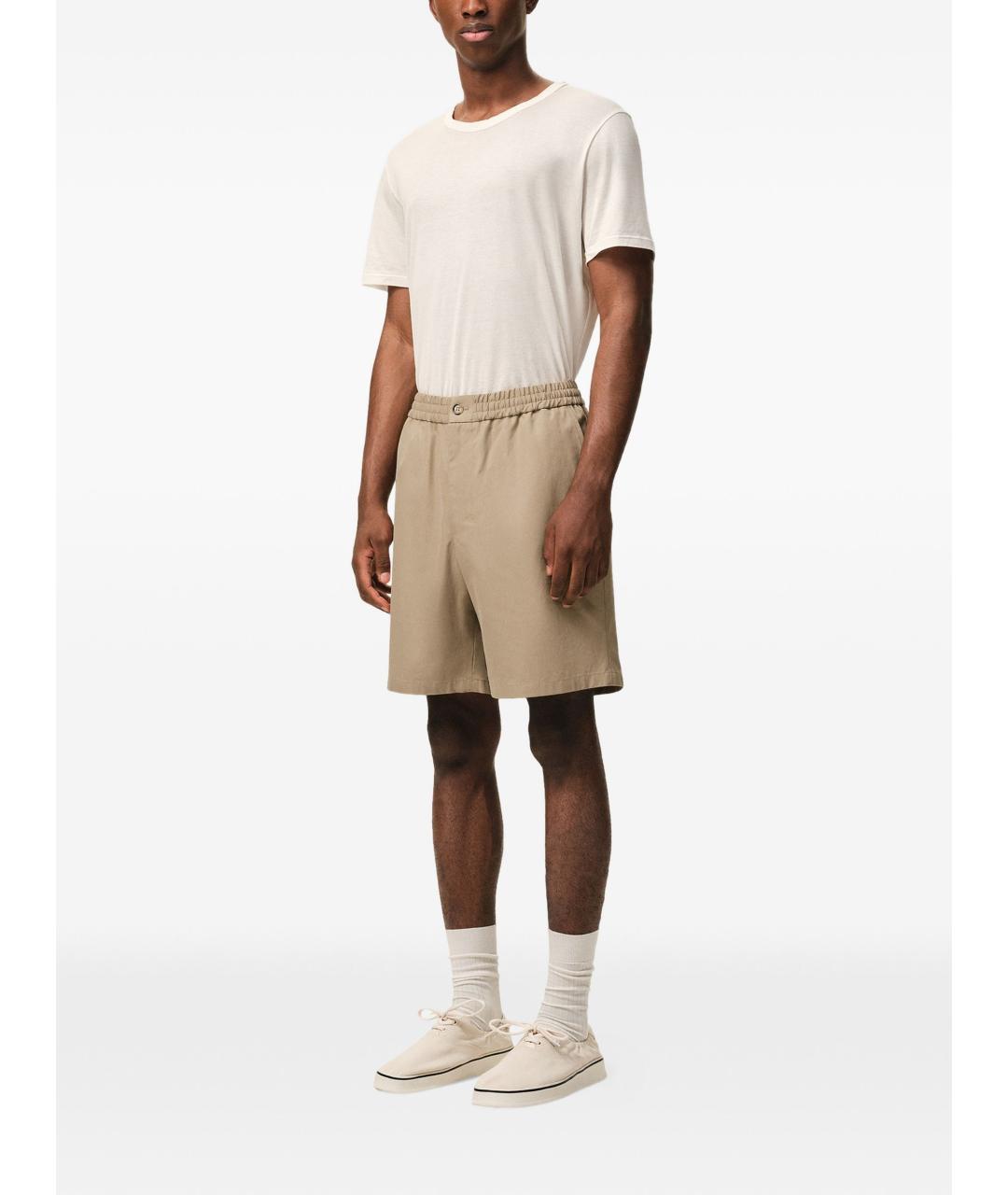 Ami Paris Бежевые полиэстеровые шорты, фото 2