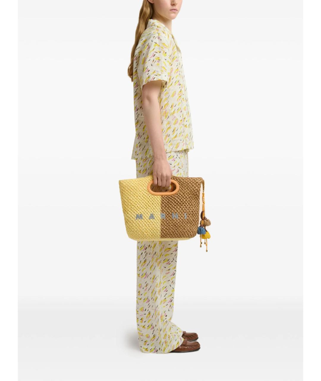 MARNI Мульти пелетеная сумка с короткими ручками, фото 3