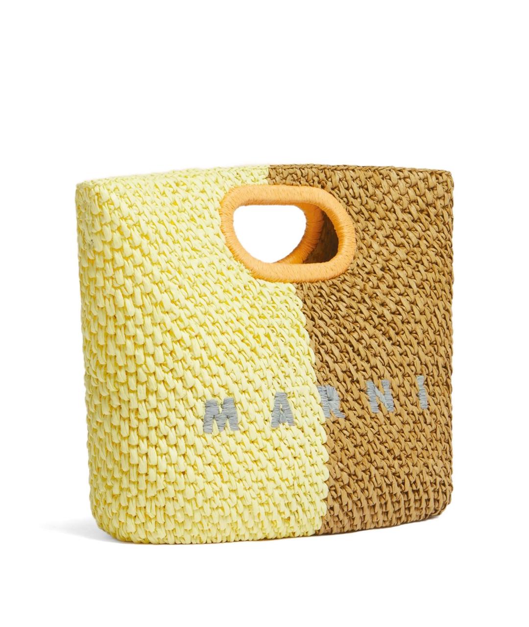 MARNI Мульти пелетеная сумка с короткими ручками, фото 4