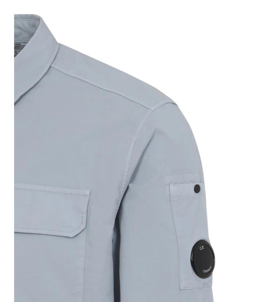 CP COMPANY Синяя хлопковая кэжуал рубашка, фото 3