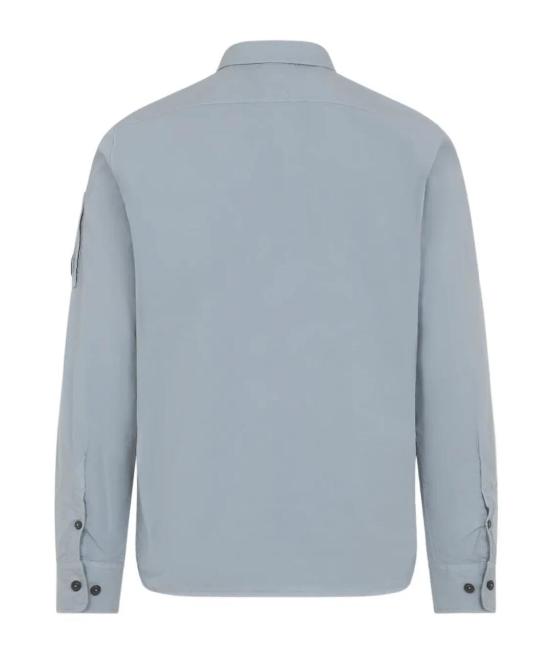 CP COMPANY Синяя хлопковая кэжуал рубашка, фото 2