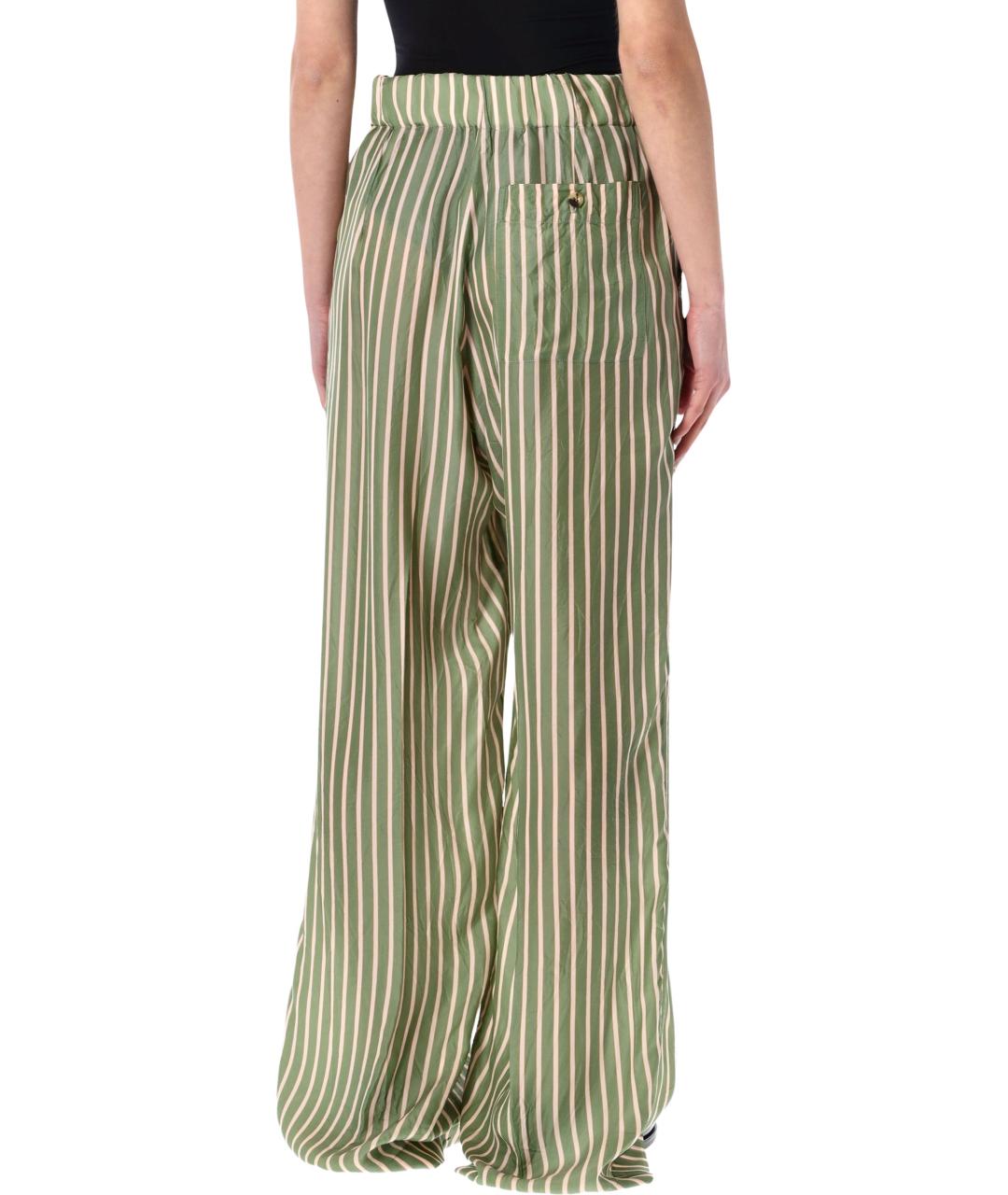 DRIES VAN NOTEN Зеленые прямые брюки, фото 2