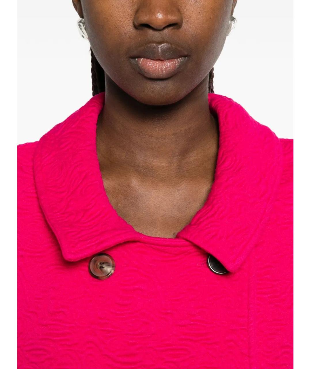 DRIES VAN NOTEN Розовая полиуретановая куртка, фото 3