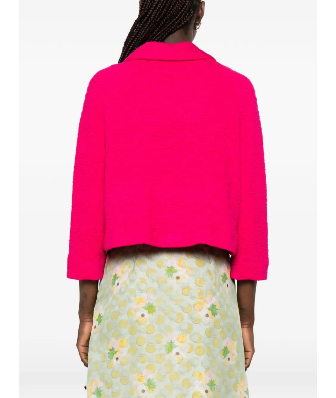 DRIES VAN NOTEN Розовая полиуретановая куртка, фото 2