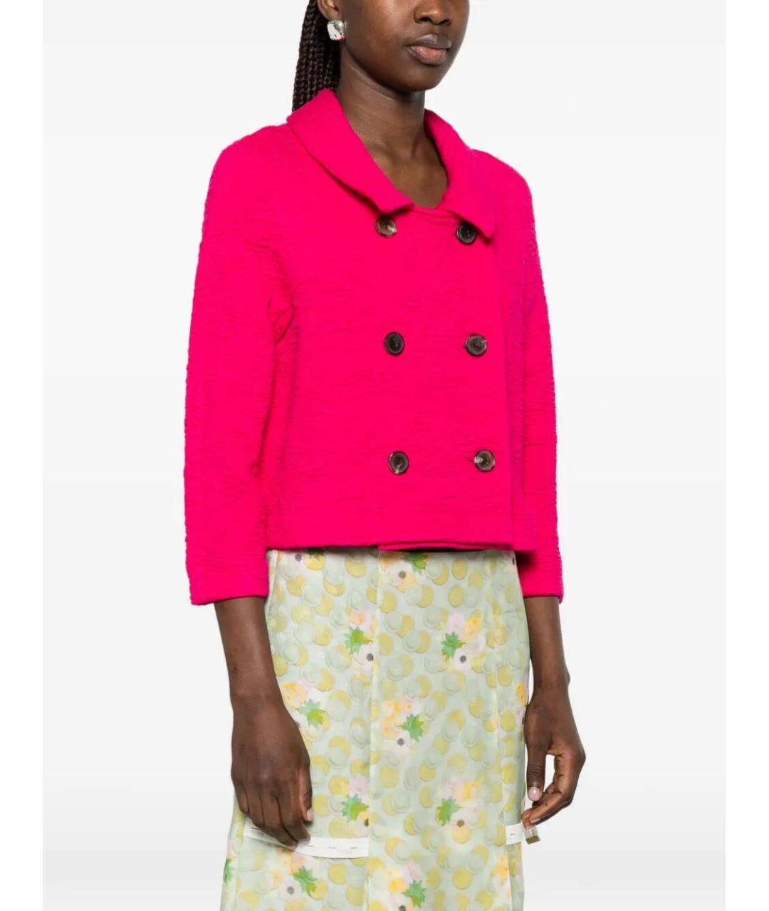 DRIES VAN NOTEN Розовая полиуретановая куртка, фото 5