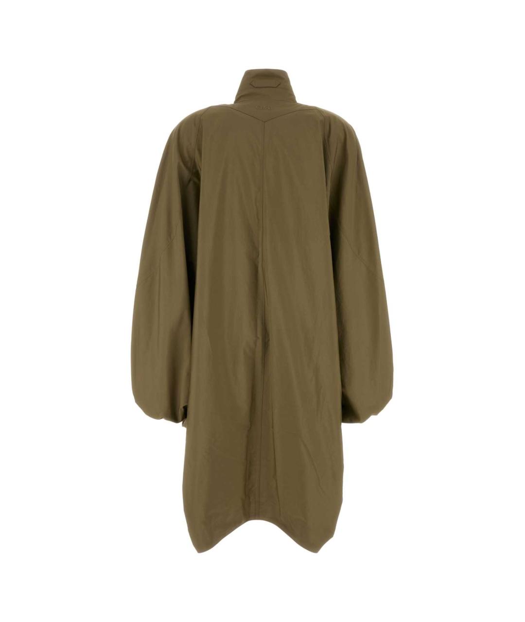 CHLOE Зеленые хлопковое пальто, фото 2