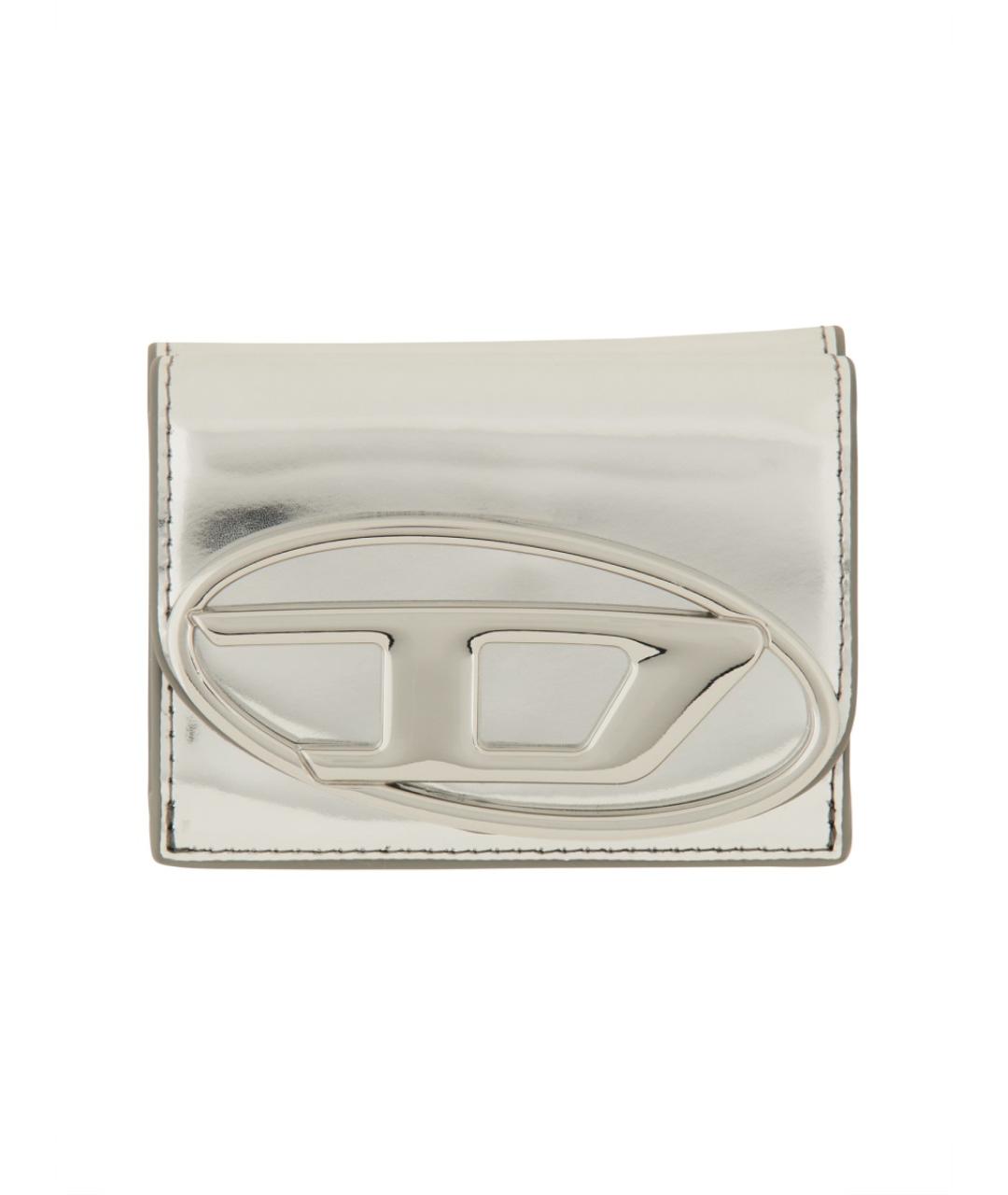 DIESEL Серебрянный кожаный кошелек, фото 2