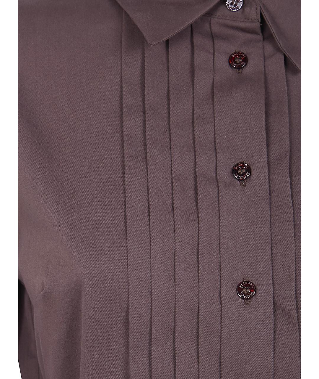 BLUGIRL Коричневое хлопковое повседневное платье, фото 3