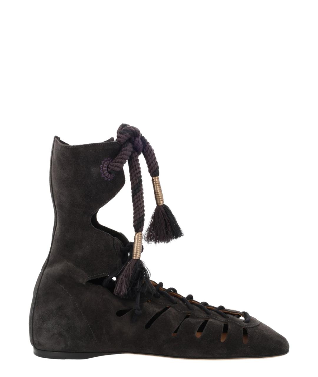 ISABEL MARANT Черные замшевые ботинки, фото 1