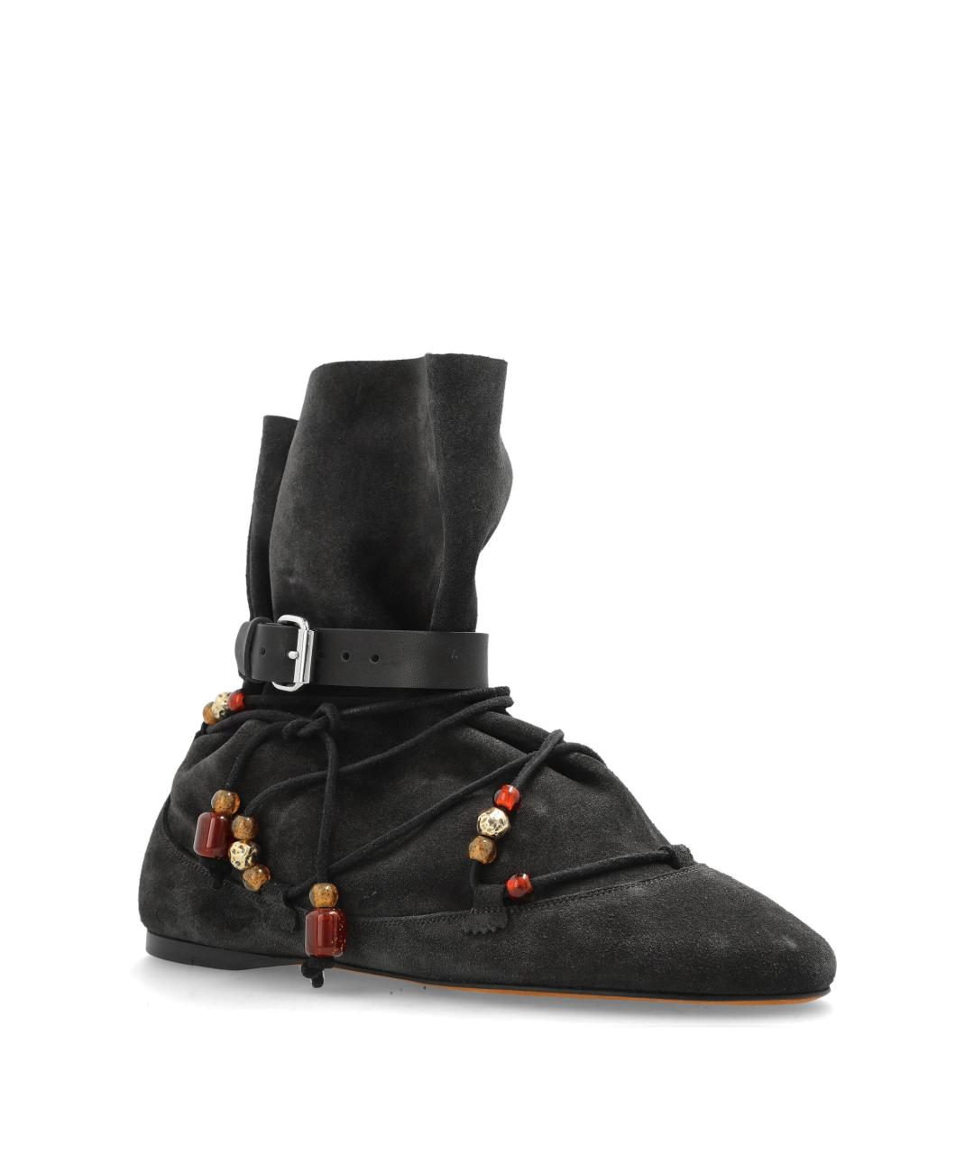ISABEL MARANT Черные замшевые ботинки, фото 4