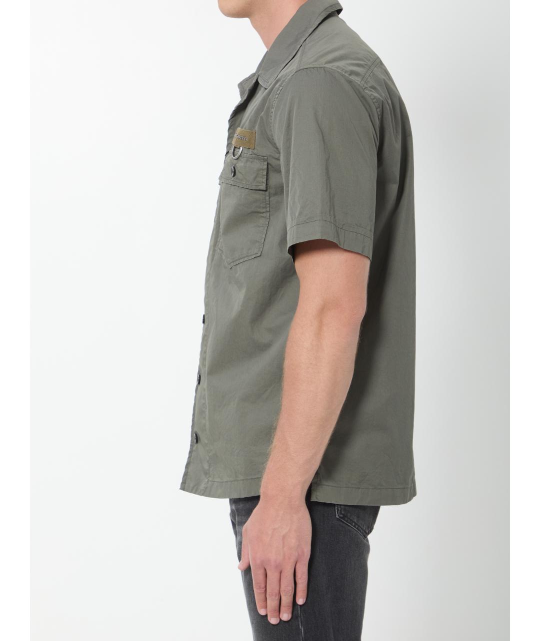 DOLCE&GABBANA Зеленая хлопковая кэжуал рубашка, фото 3