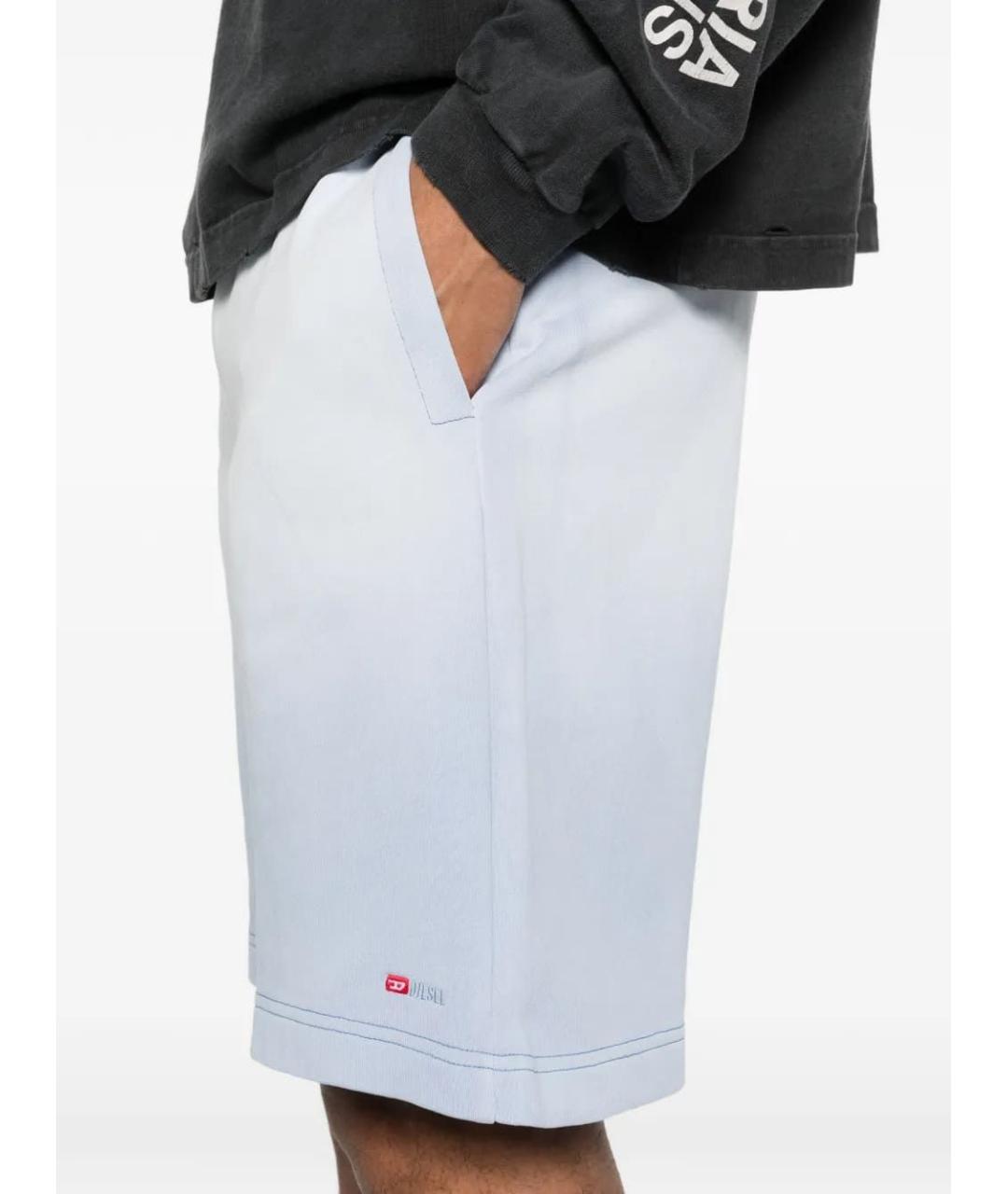 DIESEL Синие хлопковые шорты, фото 4