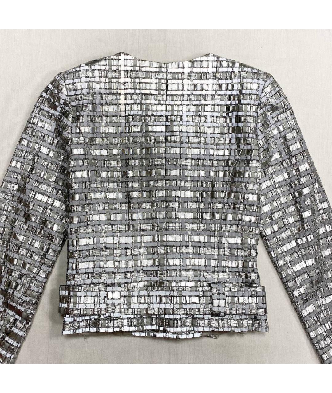 CHANEL Серебрянный жакет/пиджак, фото 2