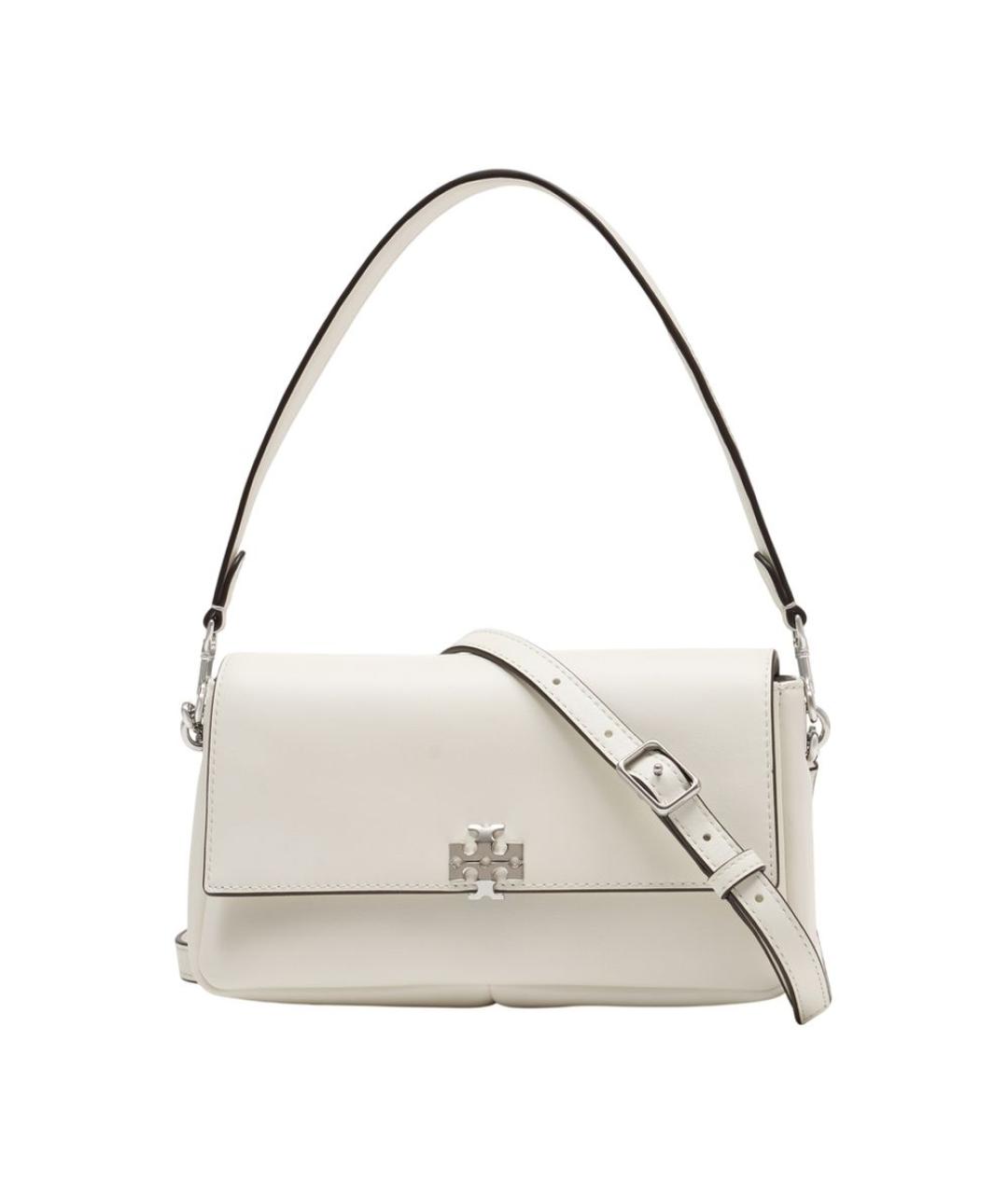 TORY BURCH Белая кожаная сумка через плечо, фото 1
