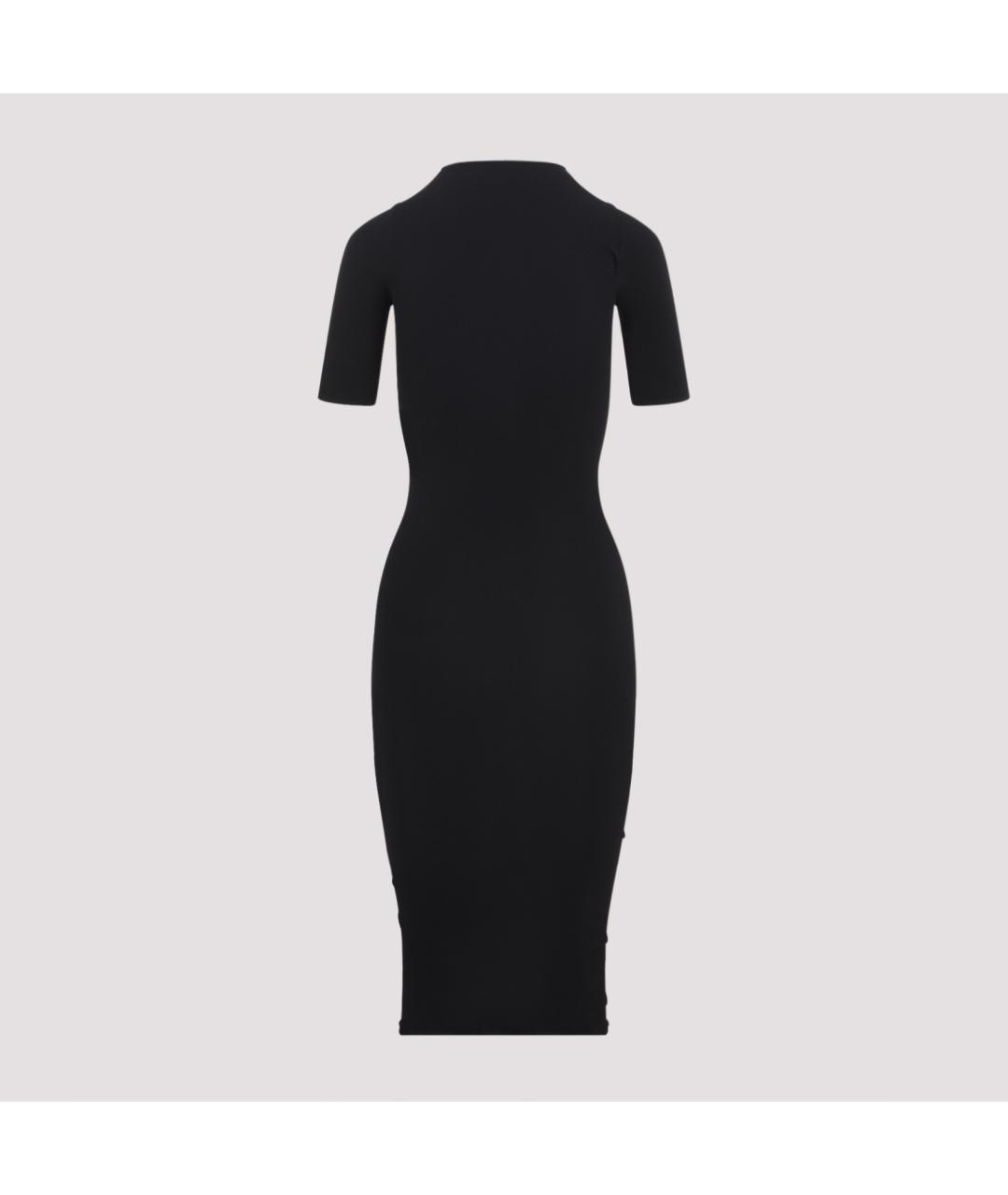VALENTINO Черное полиэстеровое повседневное платье, фото 3