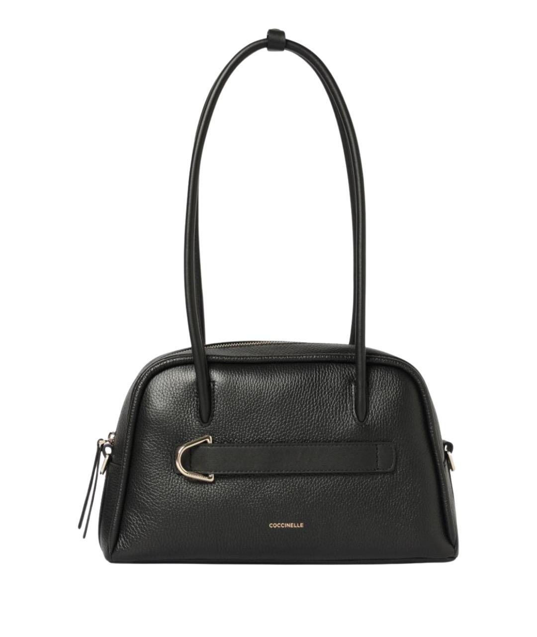 COCCINELLE Черная кожаная сумка через плечо, фото 4