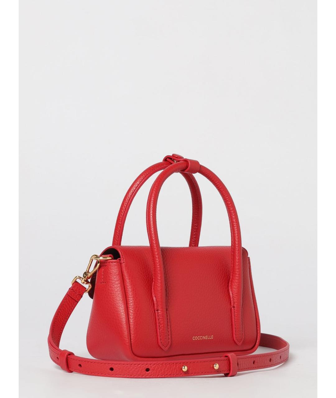 COCCINELLE Красная кожаная сумка через плечо, фото 2