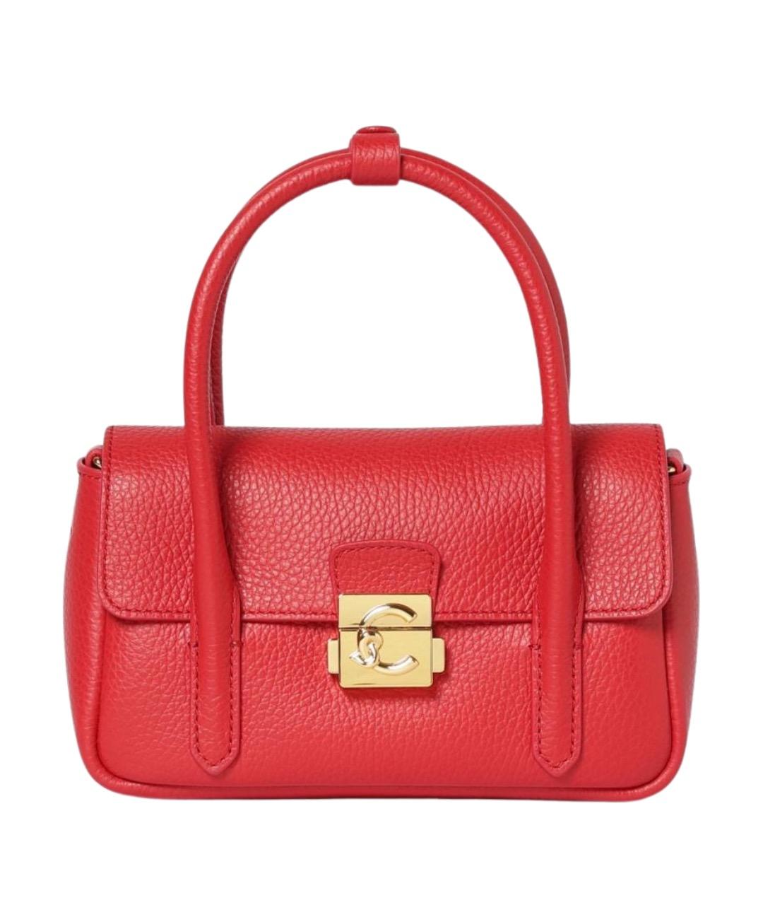 COCCINELLE Красная кожаная сумка через плечо, фото 1
