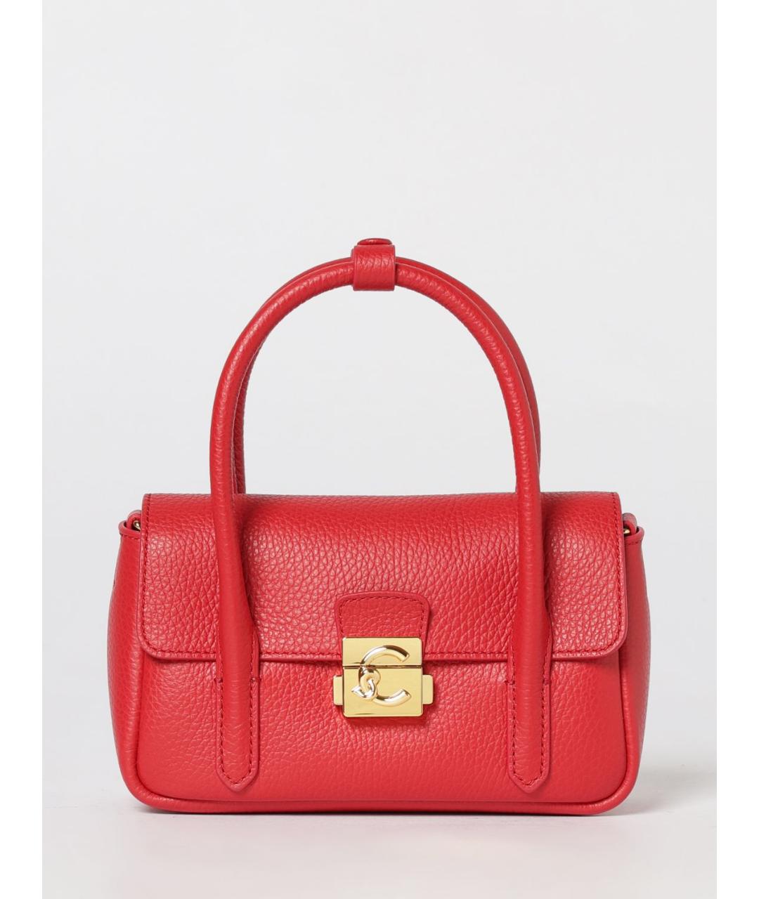 COCCINELLE Красная кожаная сумка через плечо, фото 4