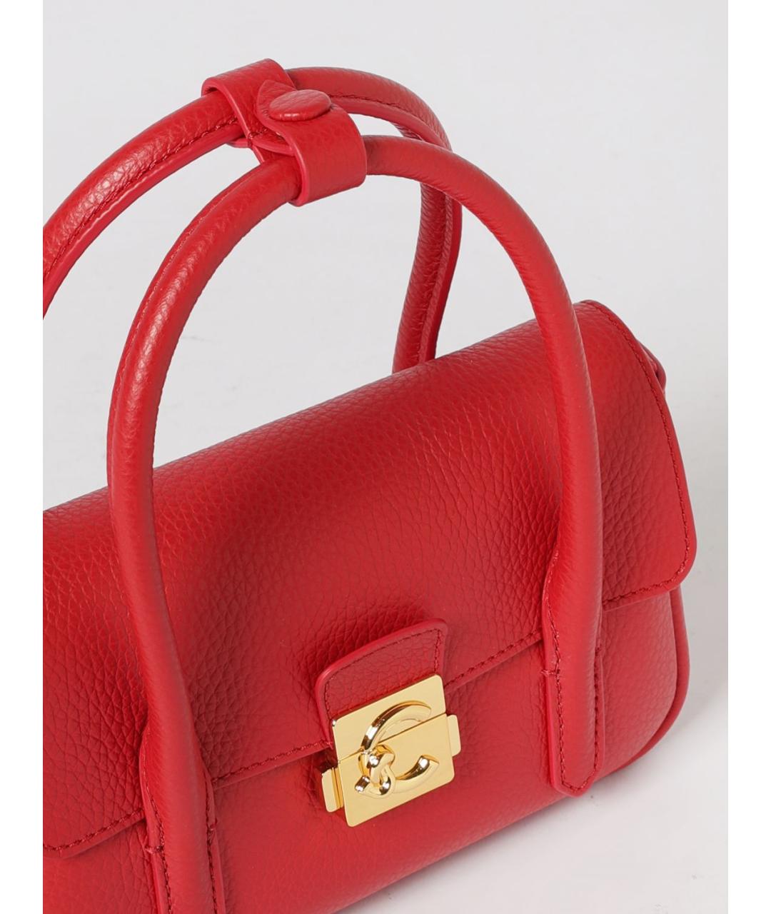 COCCINELLE Красная кожаная сумка через плечо, фото 3