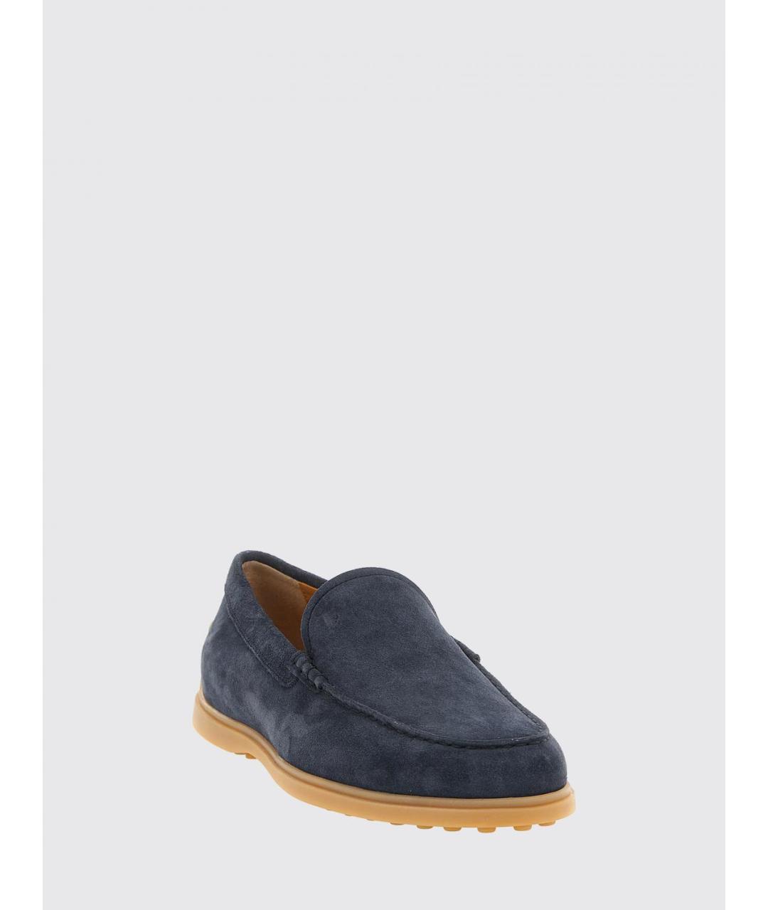 TOD'S Темно-синие замшевые лоферы, фото 2