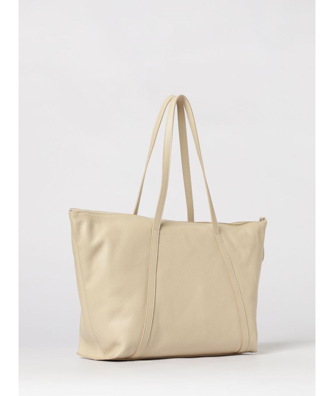 COCCINELLE Бежевая хлопковая сумка тоут, фото 2