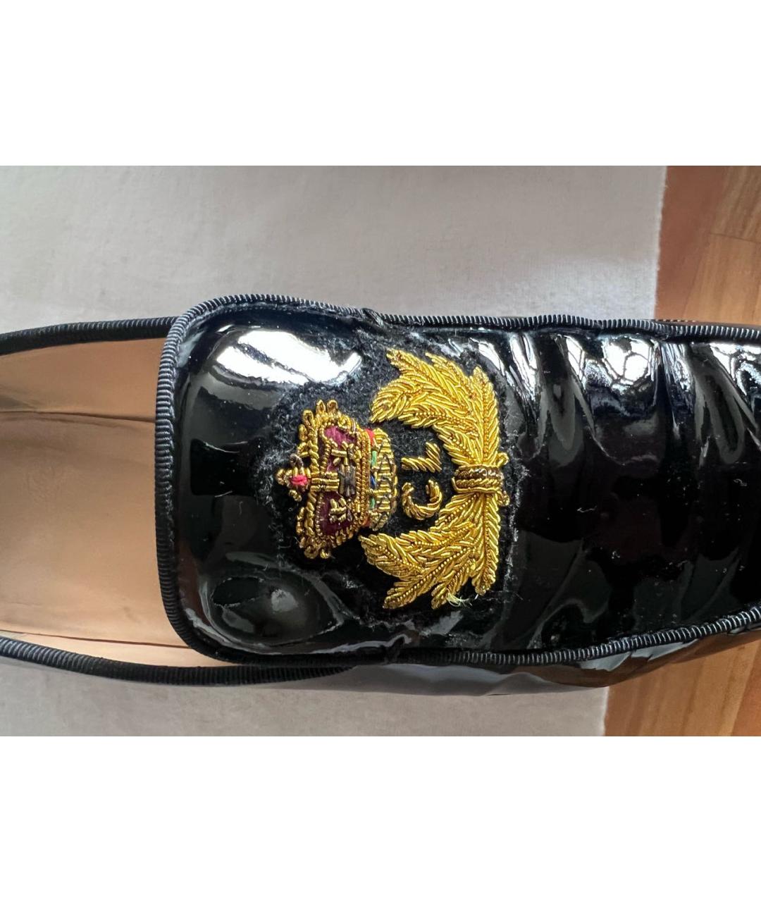 CHRISTIAN LOUBOUTIN Черные кожаные лоферы, фото 5