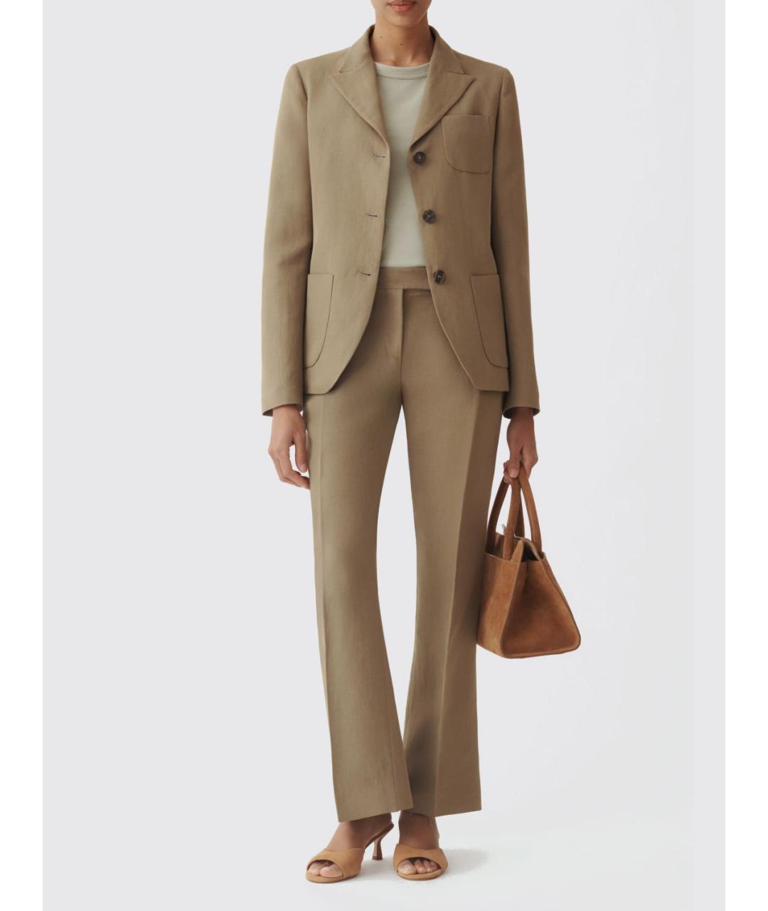 FABIANA FILIPPI Хаки хлопковая футболка, фото 2