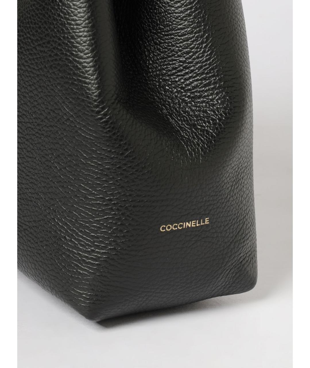 COCCINELLE Черная кожаная сумка через плечо, фото 4