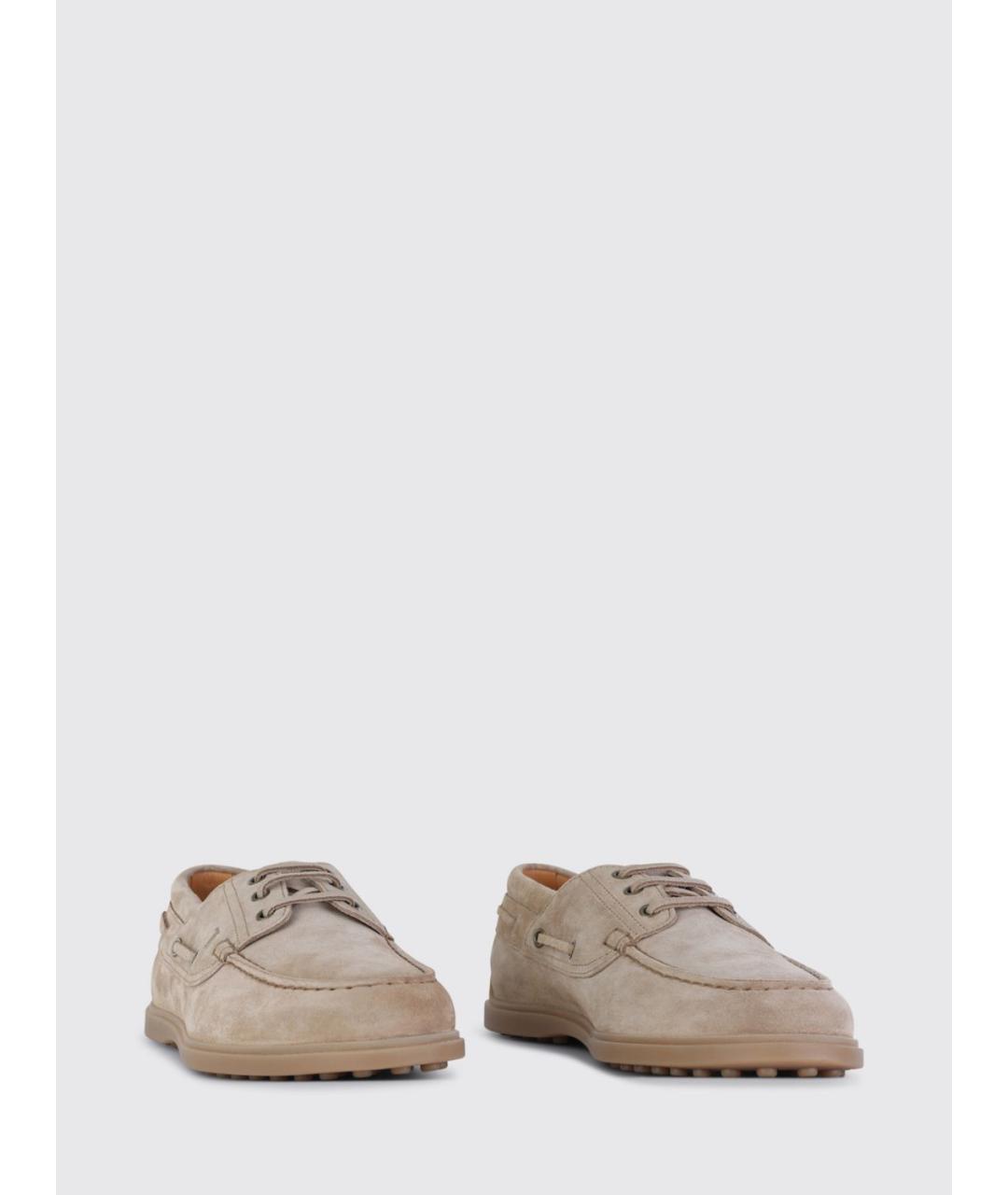 TOD'S Коричневые кожаные мокасины, фото 2