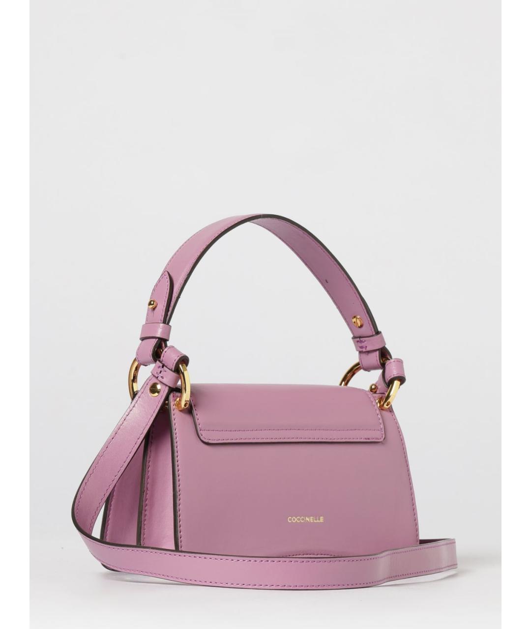 COCCINELLE Фиолетовая кожаная сумка через плечо, фото 2